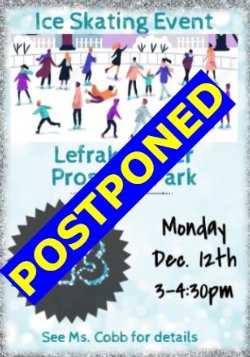 POSTPONED: December 12th ice skating trip